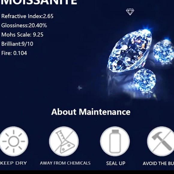 Stunning 5.40ct Moissanite Diamond Solitaire - Picture 7 of 12